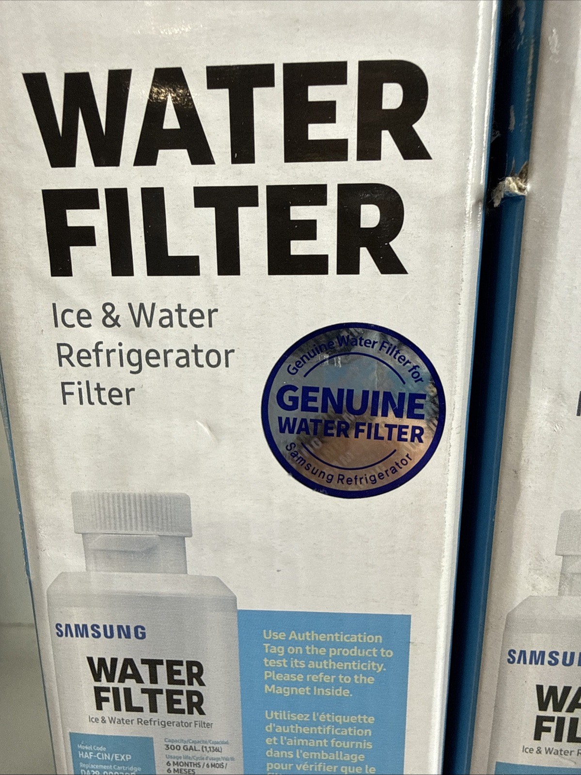 SAMSUNG Genuine Filter for Refrigerator Water and Ice, HAF-CIN/EXP – 2 Pack