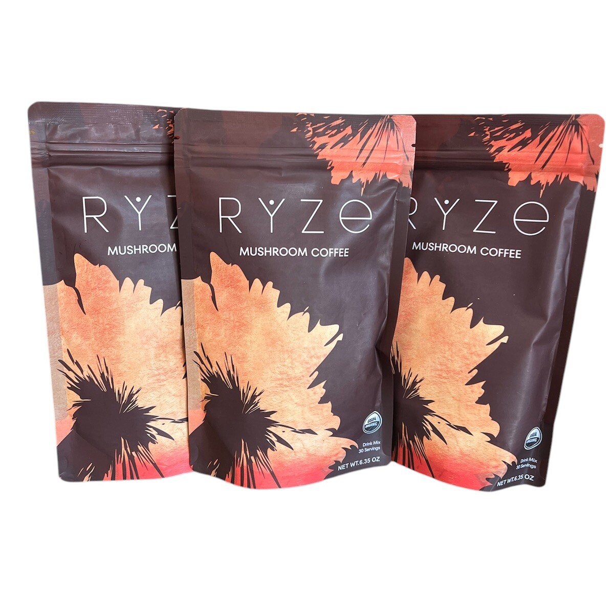 3 Pack Ryze Organic Mushroom Coffee 100% Authentic FREE SHIPPING