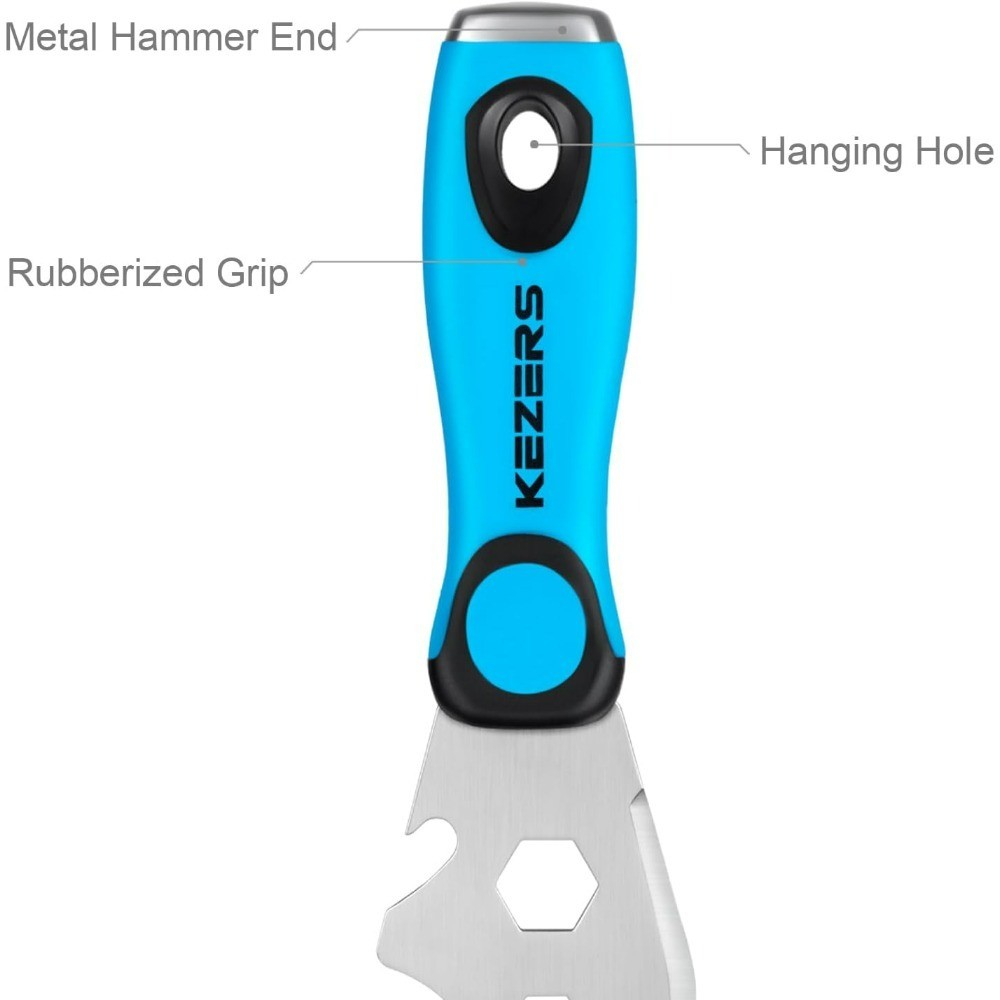 Multi-Function 13-in-1 Painter Tool Stainless Steel Putty Knife Scraper Drywall