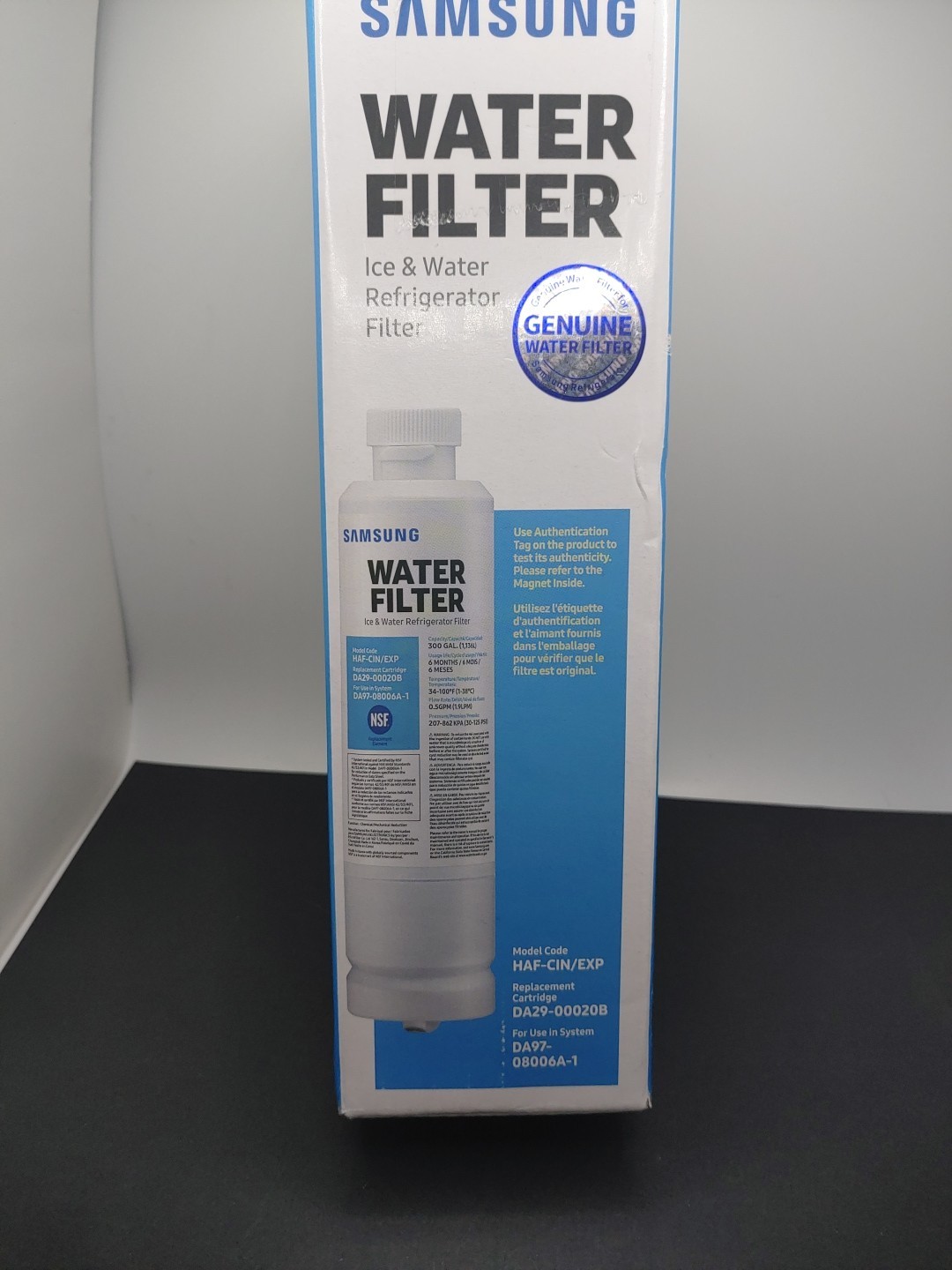 Samsung DA29-00020B HAF-CIN/EXP Refrigerator Ice Water Filter Da97-08006A-1