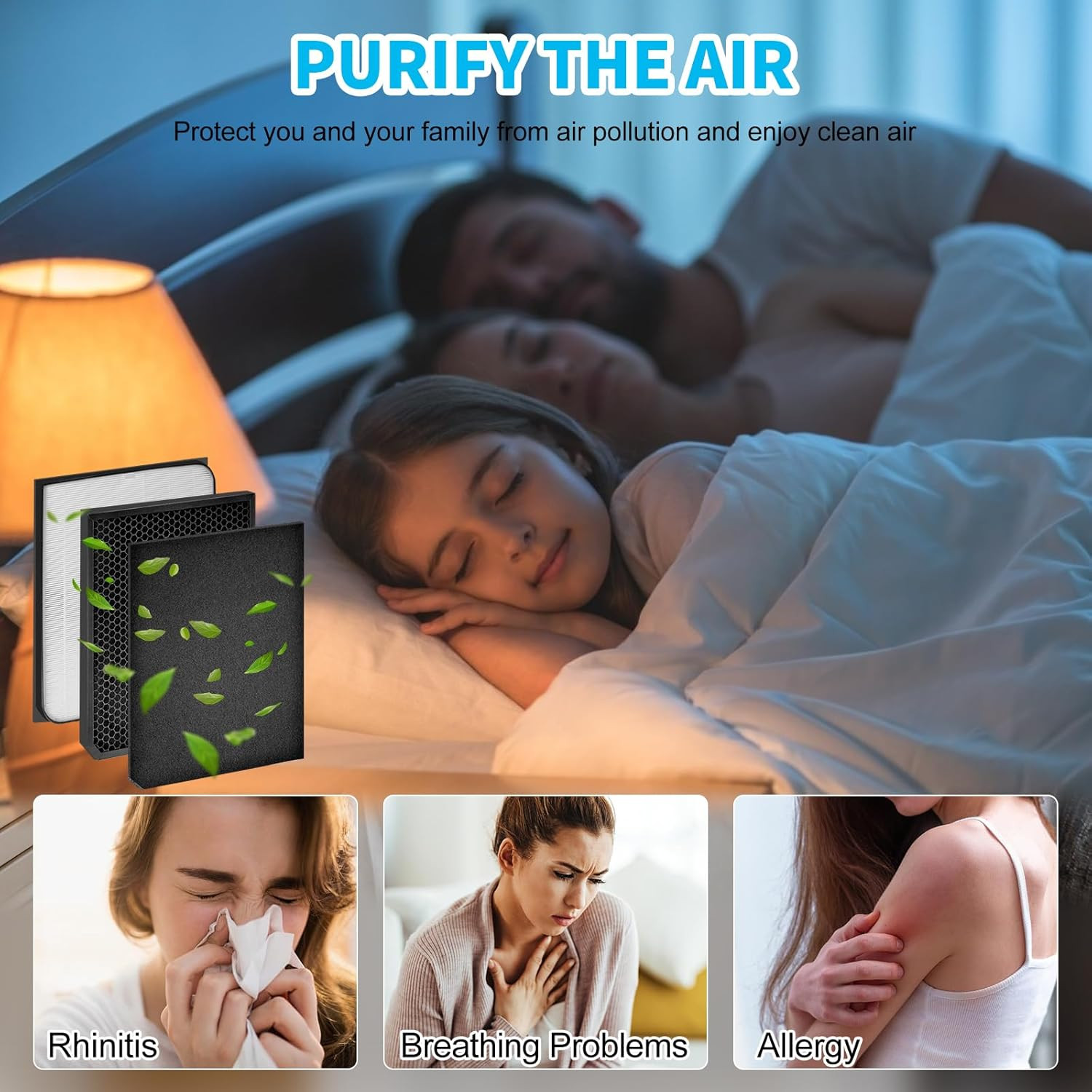 7-Pack Replacement Filters for Air Doctor 3000/3500 Air Purifiers