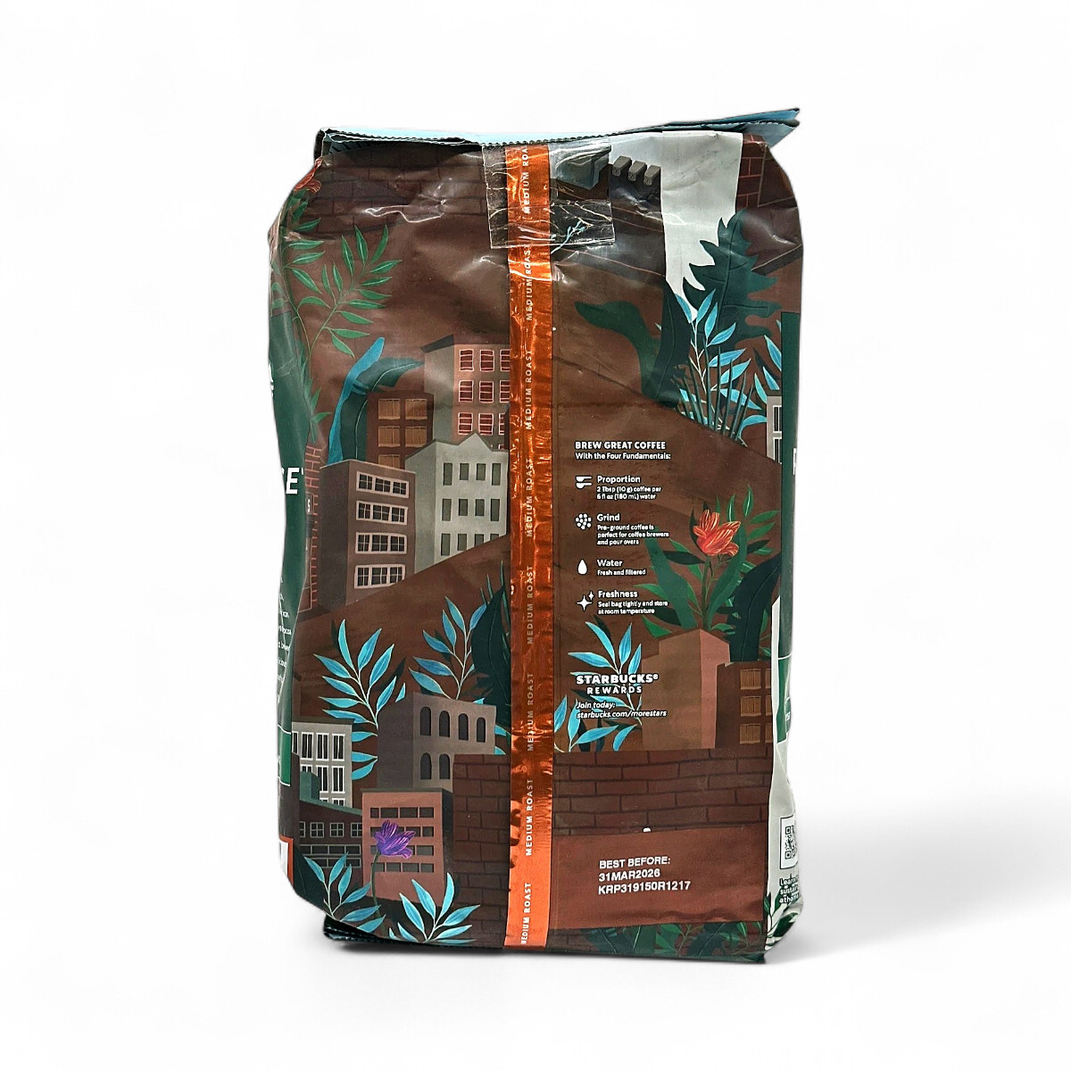Starbucks Pike Place Medium Roast 100% Arabica Ground Coffee 40oz (2.5lb) Bag