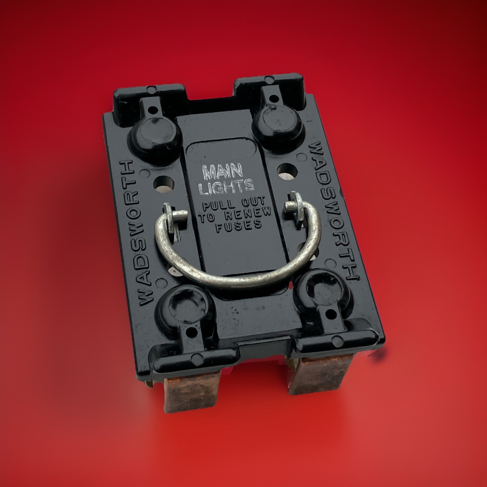 WADSWORTH “MAIN” 60A 250V Block and Fuse Holder Pullout Cat. No. 8038-57 New!!