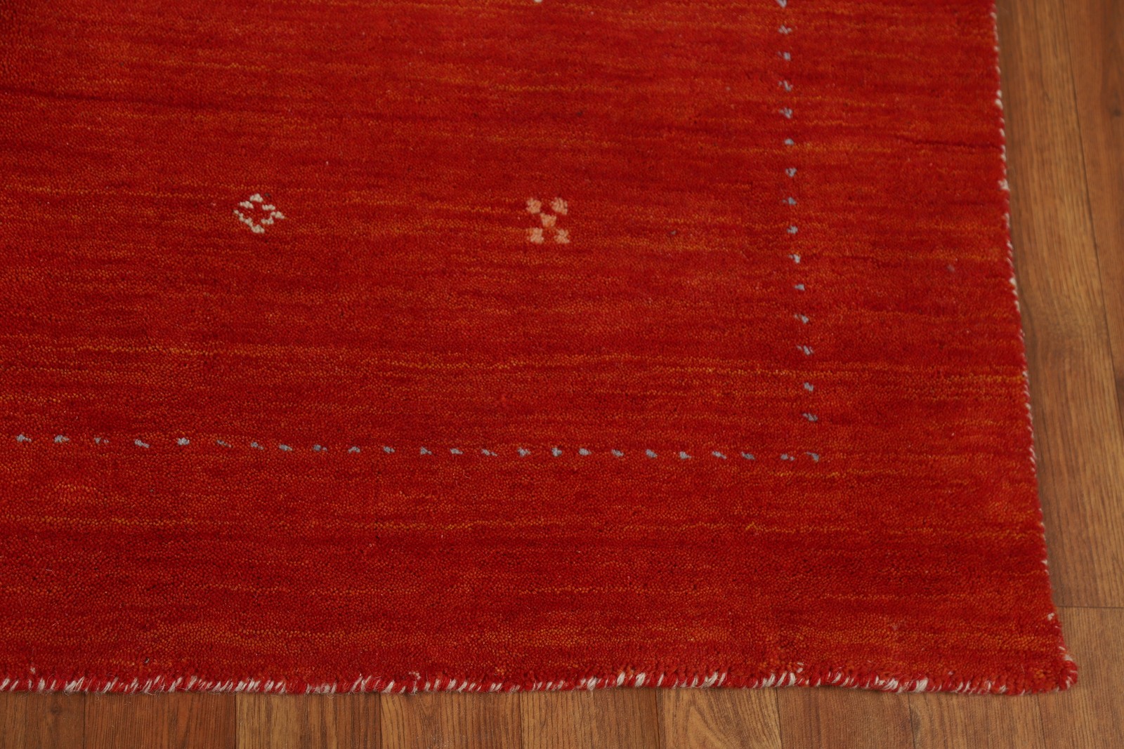 Rust Indian Tribal Style Rug 5×6 Hand-knotted Wool Oriental Carpet for Any Room