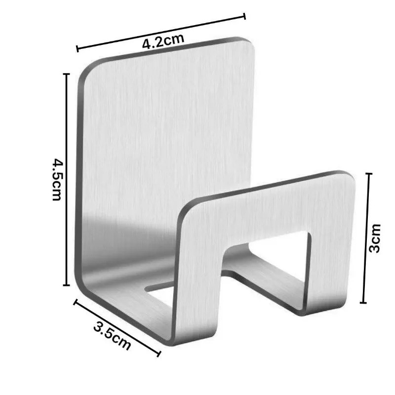 2pcs stainless steel sink sponge holder tray drainer rack, adhesive storage
