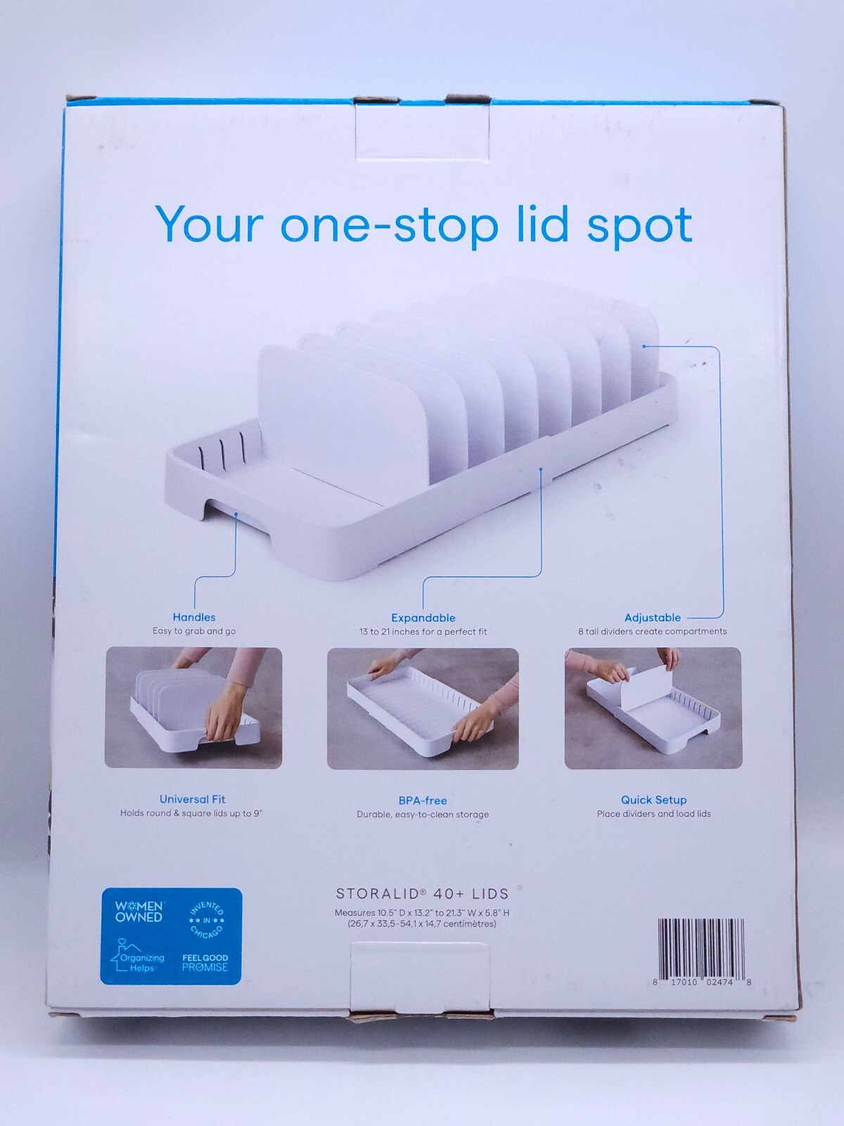 YouCopia StoraLid Food Container Lid Organizer, 40-Lid Capacity