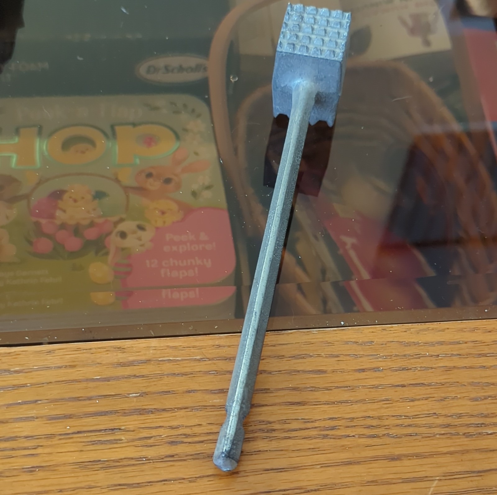 Metal Steak Mallet Meat Tenderizer Silver Kitchen Tool 8in Less Than 10in Length