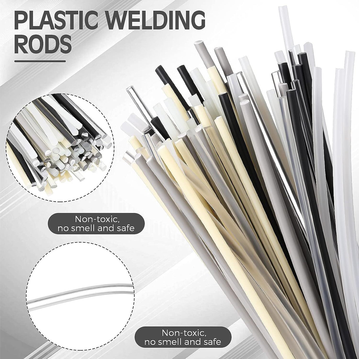 50/100pc Plastic Welding Rods 10in PP/PVC/ABS/PE Welding Repair Rods Strips Kit