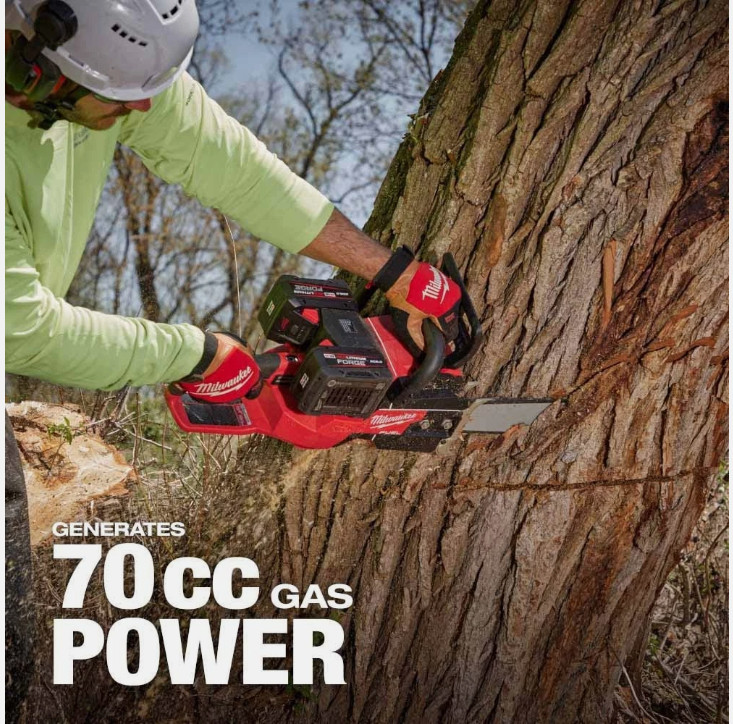 Milwaukee 2827-20 M18 FUEL 20″ Dual Battery Chainsaw Tool Only