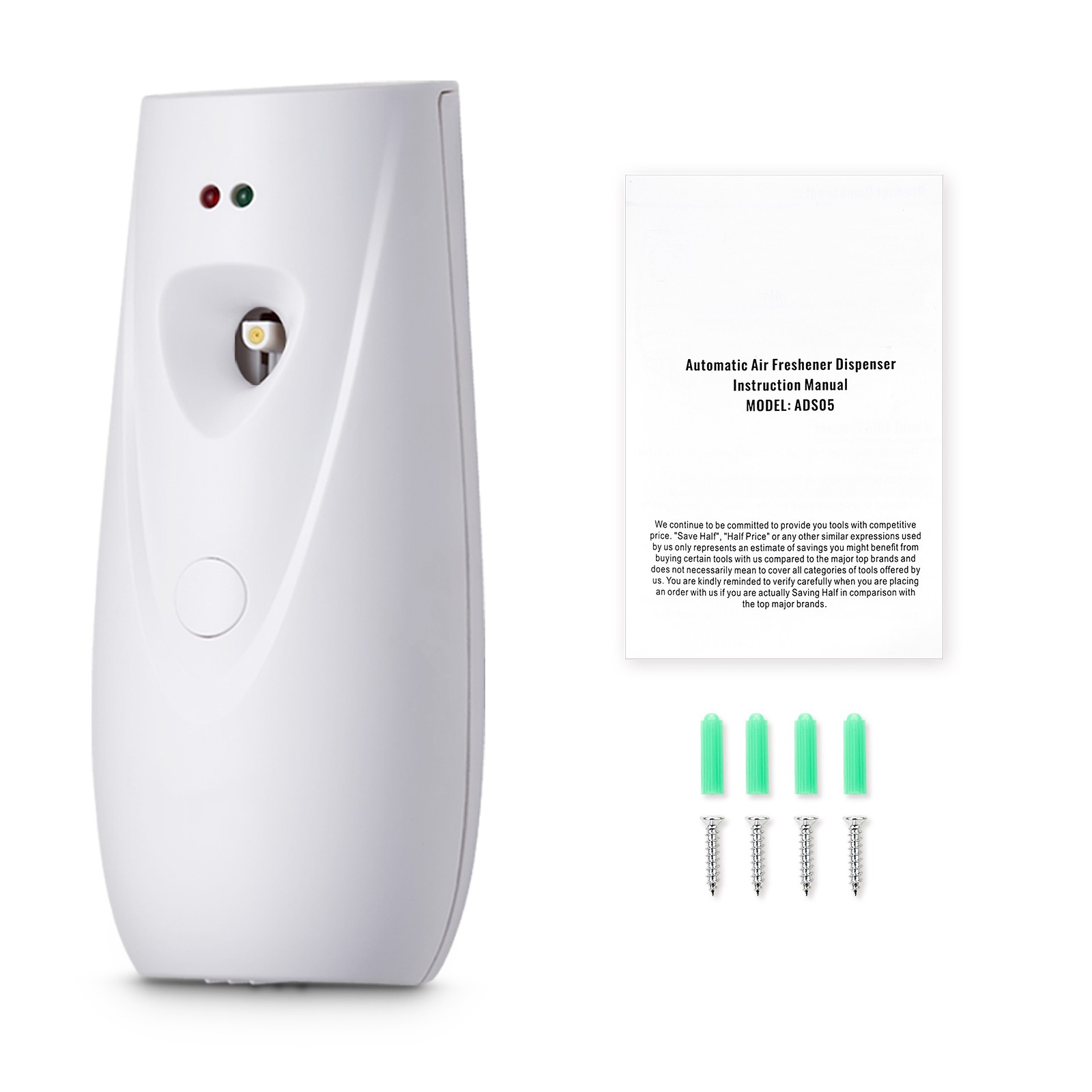 Automatic Air Freshener Spray Dispenser 2-Pack Wall Mounted or Free