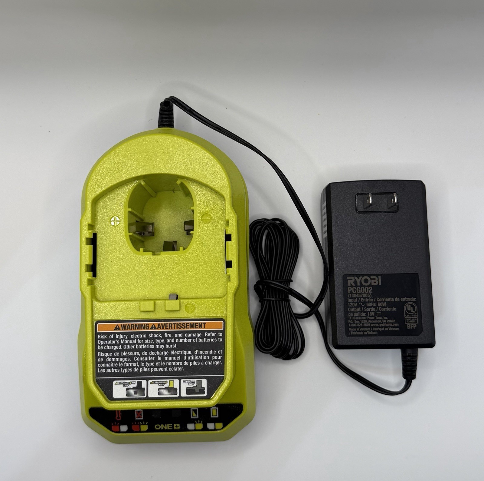 Ryobi PCG002 18V Fast Battery Charger Lithium-Ion, Tool-Only