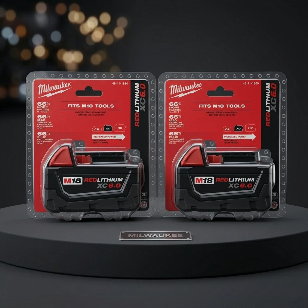 2 PCS 18V Milwaukee 48-11-1860 6.0 AH Batteries M18 XC18 48-11-1860 New In Pack
