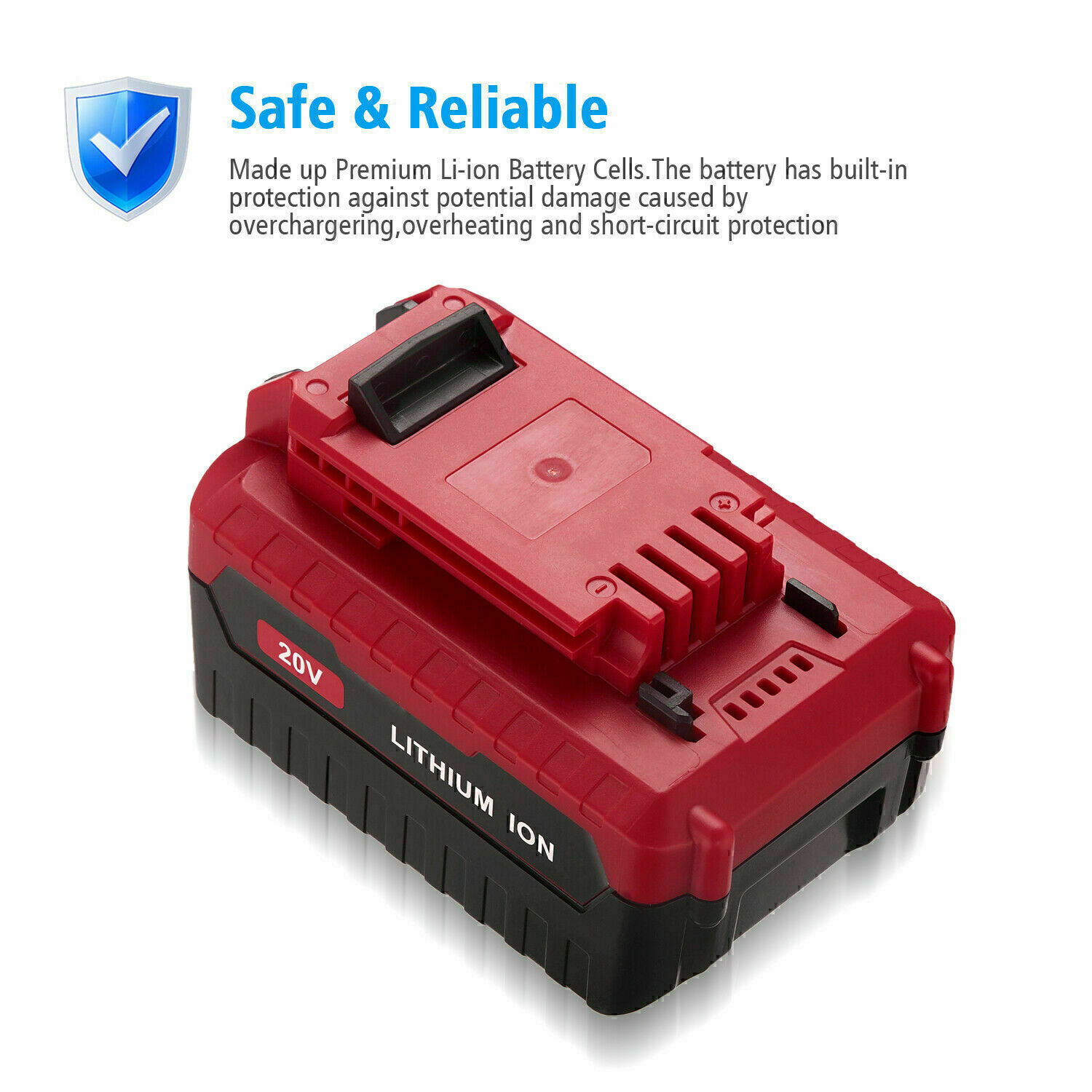 20 Volt Lithium-Ion 8.0AH Battery for PORTER CABLE 20V Max PCC680L PCC685L 2pcs