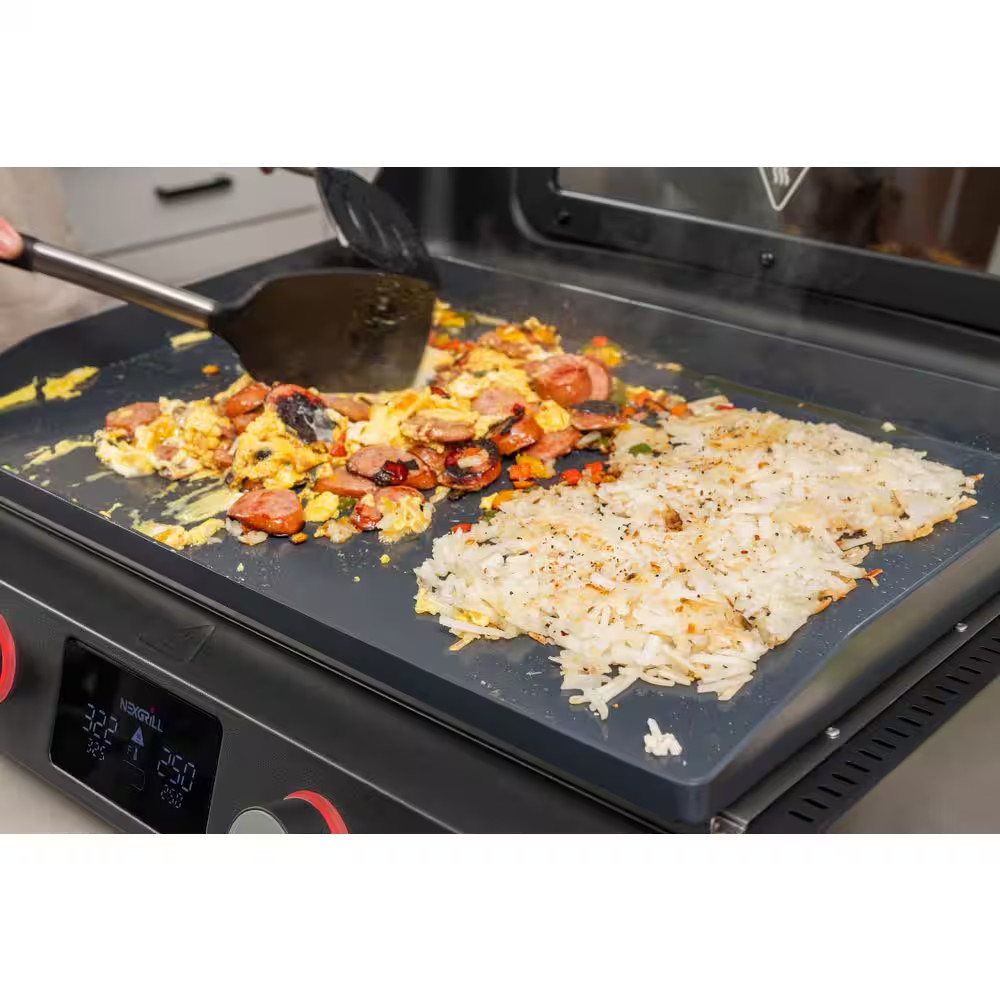 Fuse 400 22 In. Tabletop Electric Grill Griddle in Black