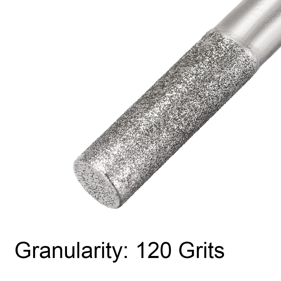 Diamond Burrs for Rotary Tool 1/4-Inch Shank 6mm Cylindrical 120 Grit 10Set