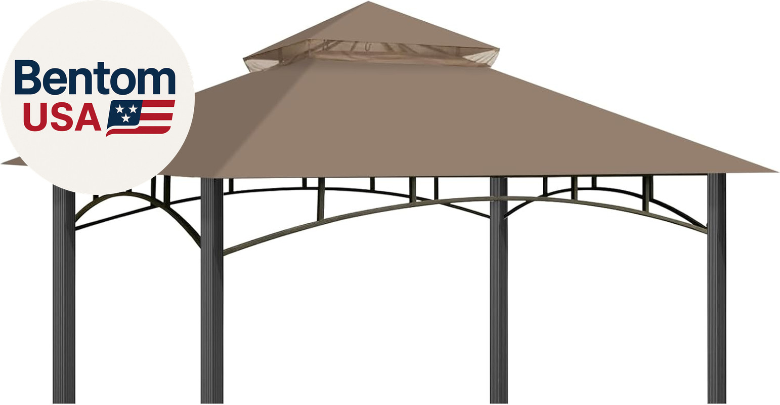Replacement Canopy Top for Target Madaga Gazebo Model L-GZ136PST (Khaki)