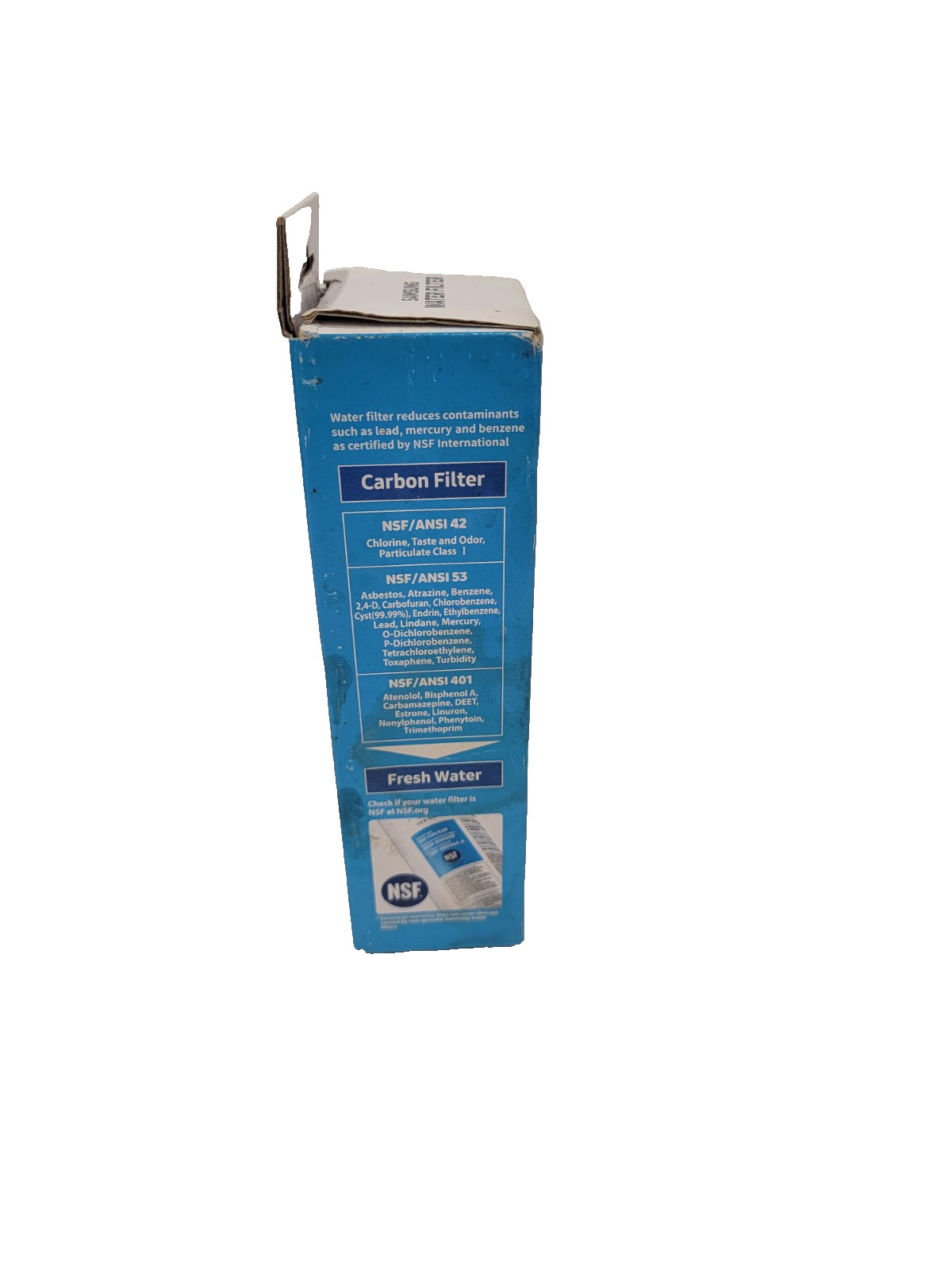 OEM Genuine Samsung DA29-00020B Water Filter, 1 Pack, UPC 036725569768