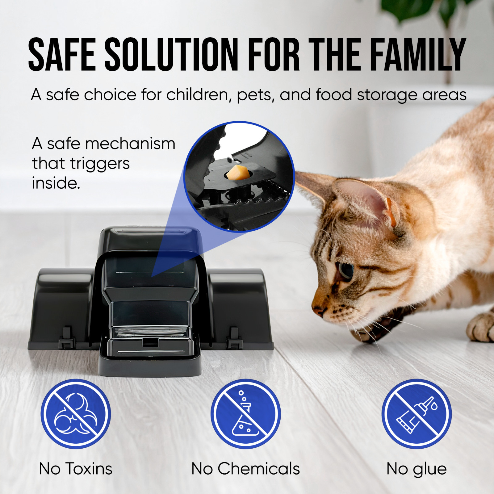 2 Pack Rat Tunnel Trap – Humane Reusable Rodent Catcher for Indoor & Outdoor