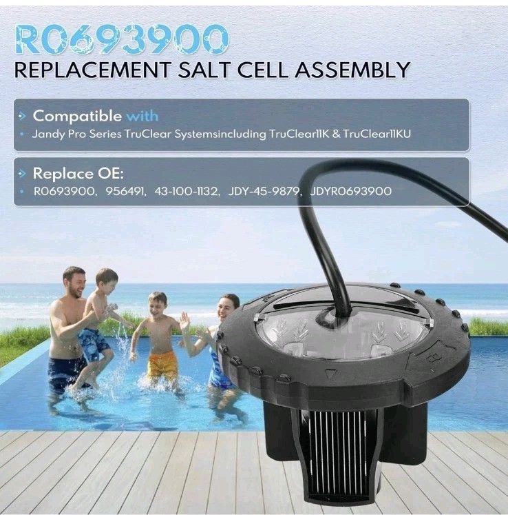 Jandy TruClear 11KU Replacement Salt Cell R0693900 Pool Chlorinator 35K Gallon