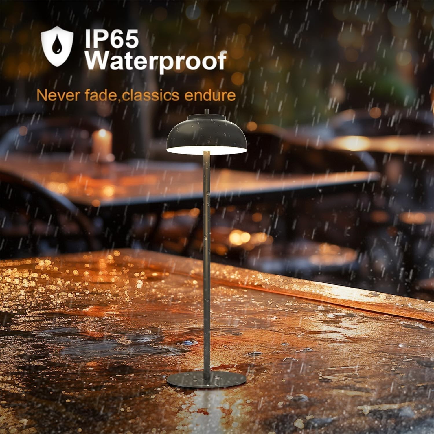 Outdoor Patio Dinner Lighting – Led Cordless Table Lamps Rechargeable 2pk