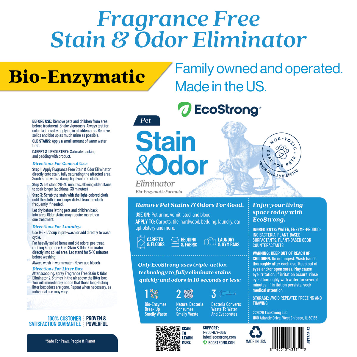 Fragrance Free Stain and Odor Eliminator