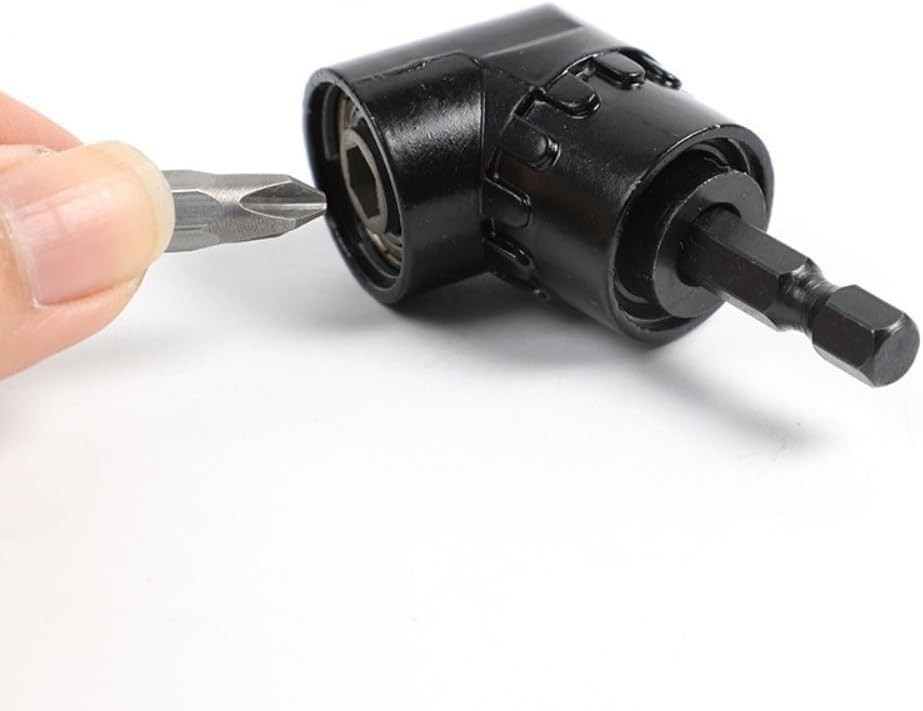 90 Degree Right Angle Drill Adapter Attachment, 1/4″ Quick Change Magnetic Bit S