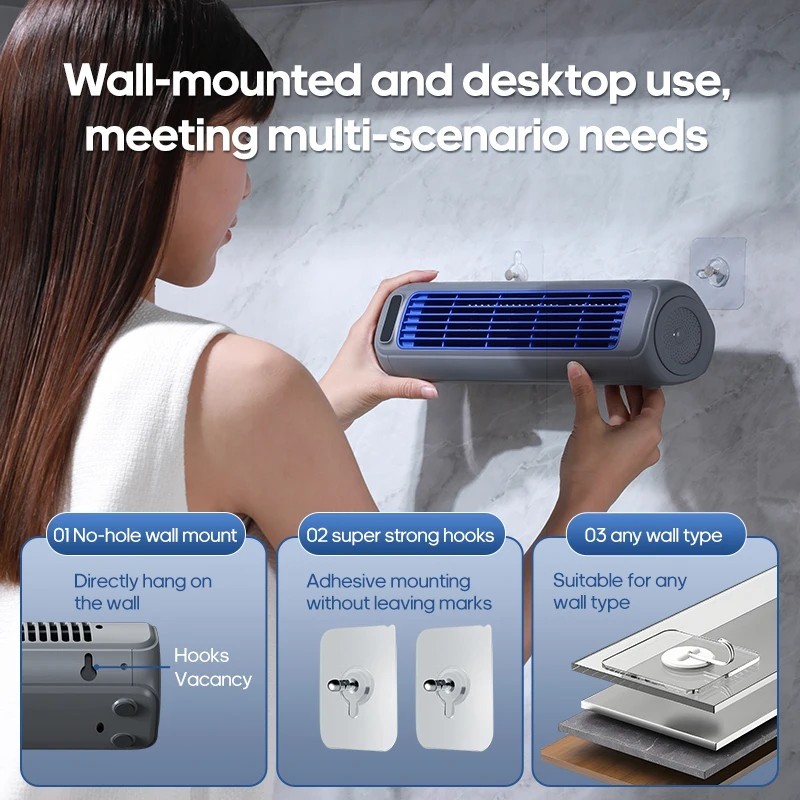 Cooling Ace, mini Cooling Ace Air Conditioner Cooling Fan Quiet with 3 Speeds