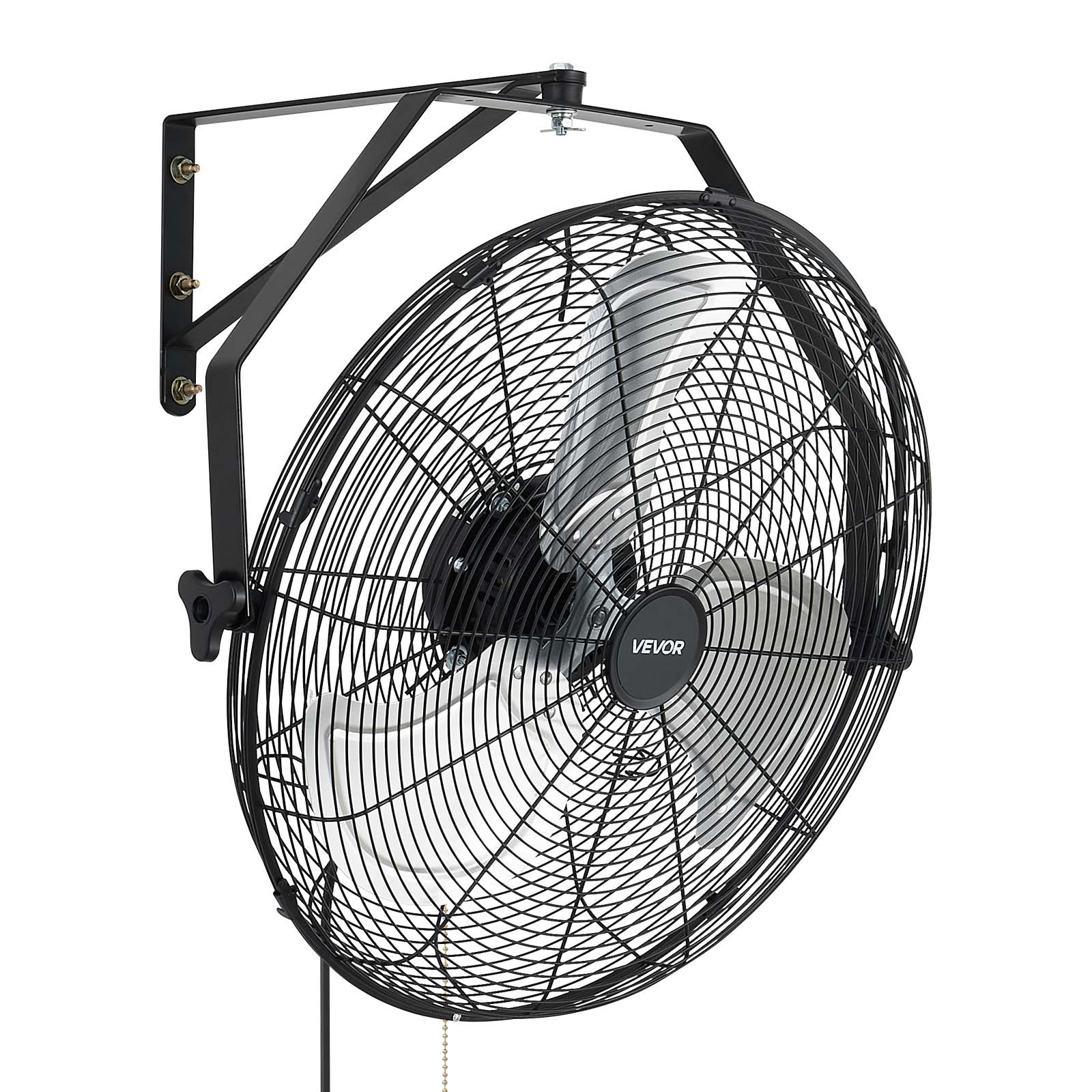 VEVOR 20 in Wall Mount Fan 2 Pack 3 Speed Long Airflow for Industrial Garage