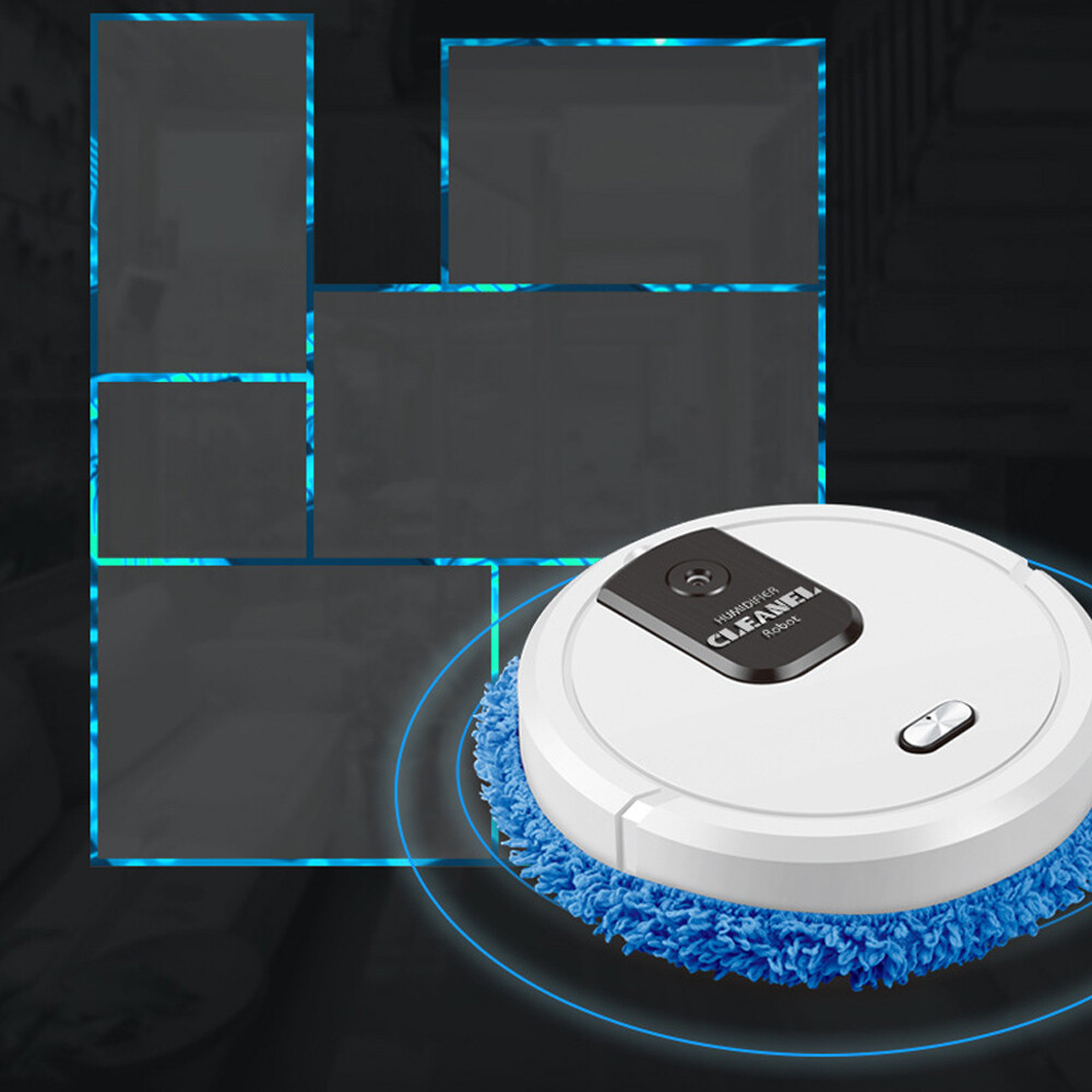 3 In 1 Smart Robot Floor Sweeper and Mopping Machine with USB Charging