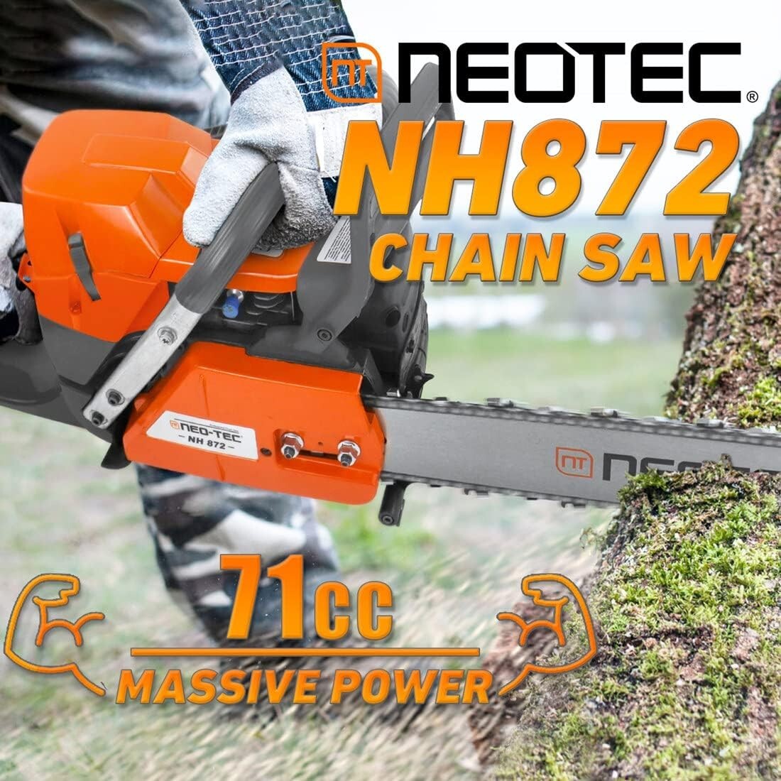 71CC Gasoline Chainsaw Power Head Compatible with Husqvarna 372XP Without Bar