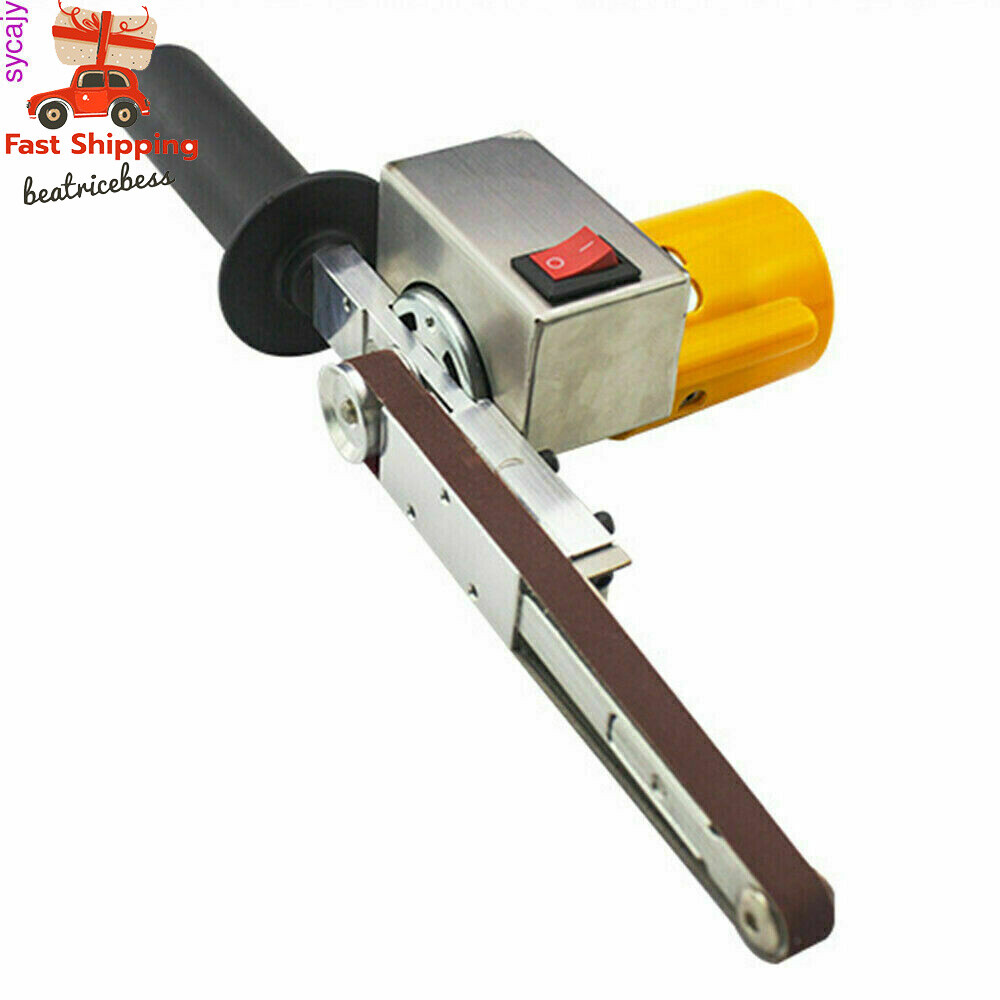 Hand-held Electric Belt Sander Mini Grinder Small Machine With 10* Sanding Belts