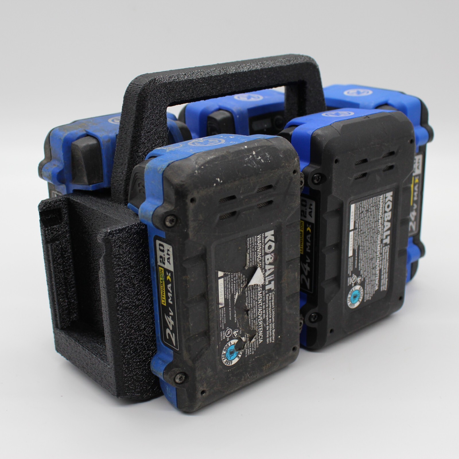 Kobalt 24 volt 6 Slot Battery Caddy Carrying Case Battery Holder