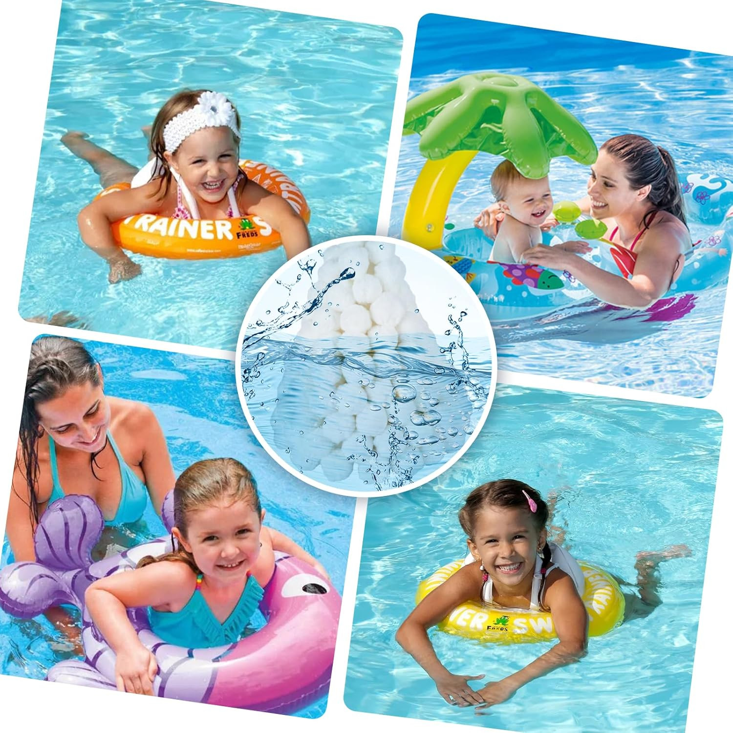 Pool Filter Balls (3.5 Lbs) – Replaces 100 Lbs of Filter Sand, Reusable & Eco-Fr