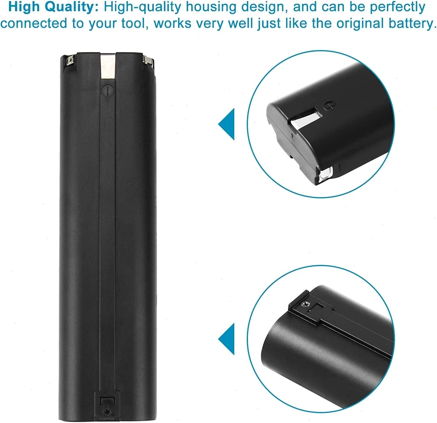 2PACK 9.6V Ni-MH Battery for Makita 9000 9001 9002 9033 9034 632007-4 6095D NEW