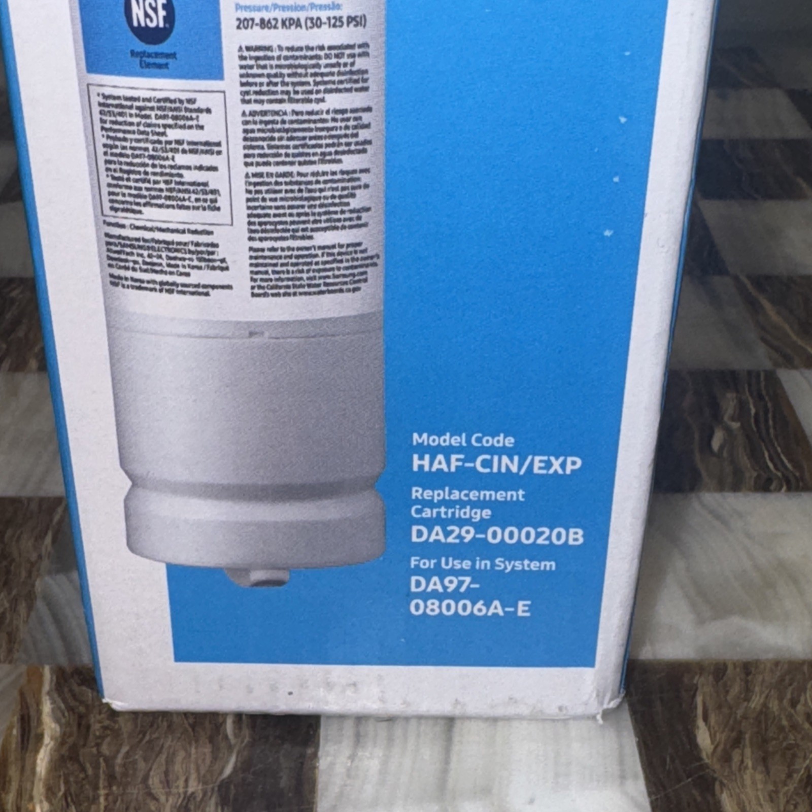 Samsung Genuine Filter For Refrigerator Water & Ice, DA29-00020B, HAF-CIN/EXP