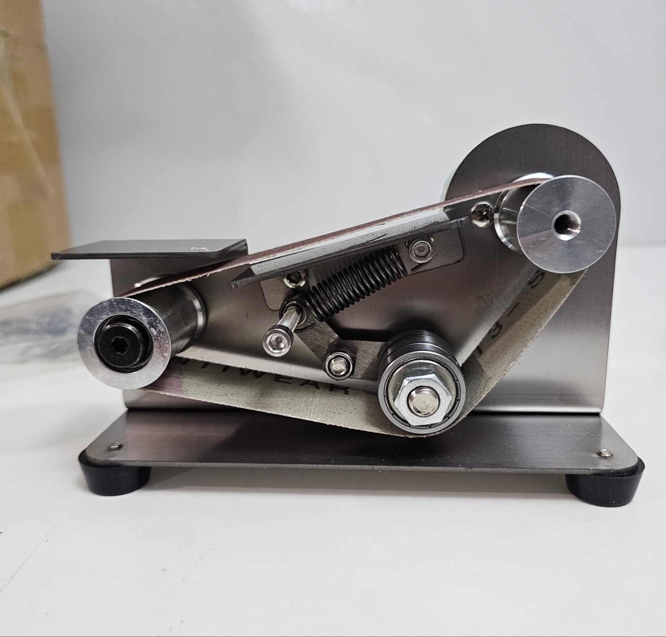 Mini Belt Sander Electric 7 Speed Grinder Sharpener Polisher 110V w/ 10 Belts