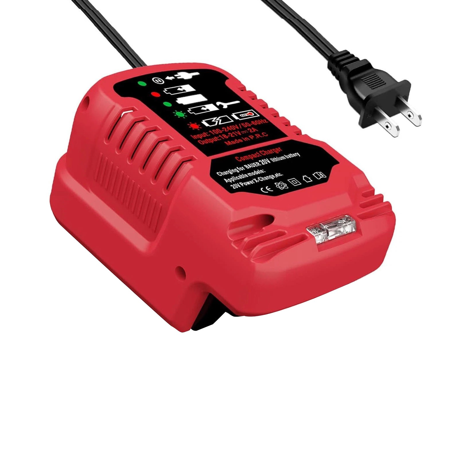 Bauer 20V Hypermax Battery Charger with LED Light Indicator – 2A Output