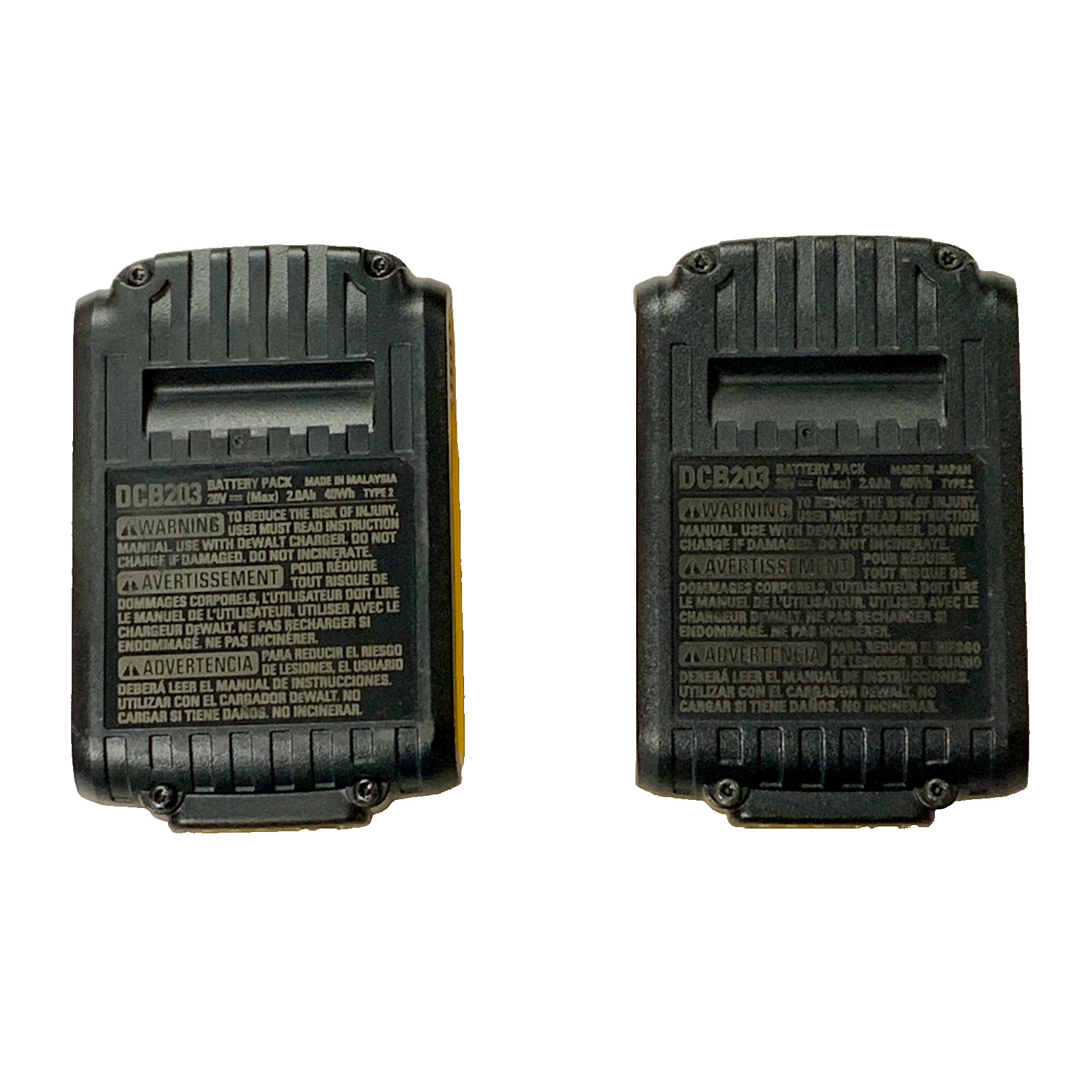 DEWALT DCB203-2 20V MAX 20-Volt Compact 2.0Ah Li-Ion Tool Battery 2-Pack 0007