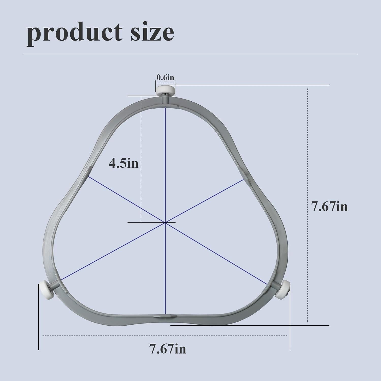 2 PCS 7.48 Inch Microwave Turntable Support Ring Triangle For Whirlpool