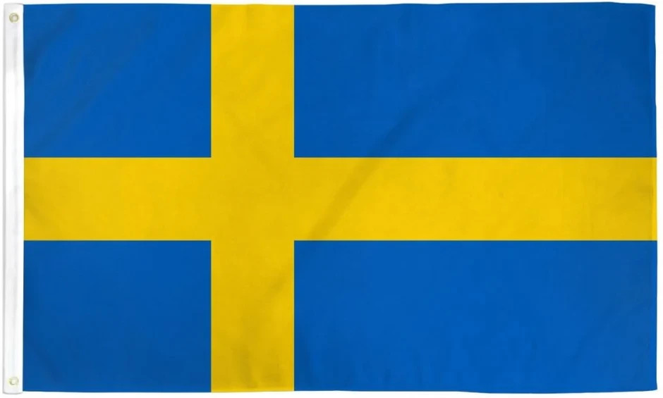 Sweden 2x3ft Poly Flag International Sweden Swedish Country National Flag