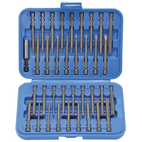 36 PC LONG SCREWDRIVER TIP BIT SET FOR ELECTRIC DRILL SCREW GUNS TAMPER PROOF