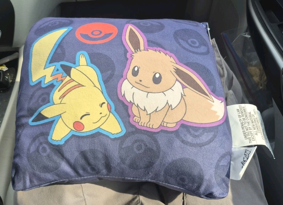 Pokemon Squishy Pillow 14in x 14in x 3.5in Cloud Pillow