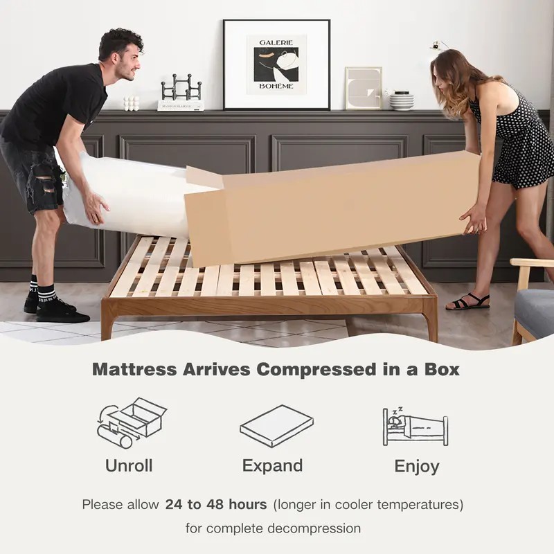 10 12 14” Gel Memory Foam&Spring Hybrid Mattres King Queen Full Twin In a Box