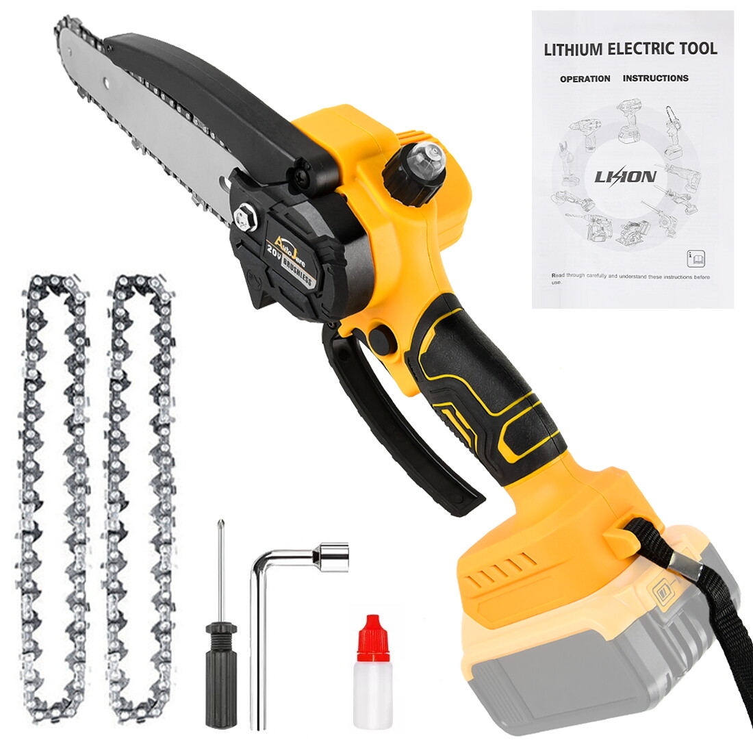 Cordless Chainsaw for DeWALT 20V Max Battery 6-Inch Hand-held Mini Pruning Saw