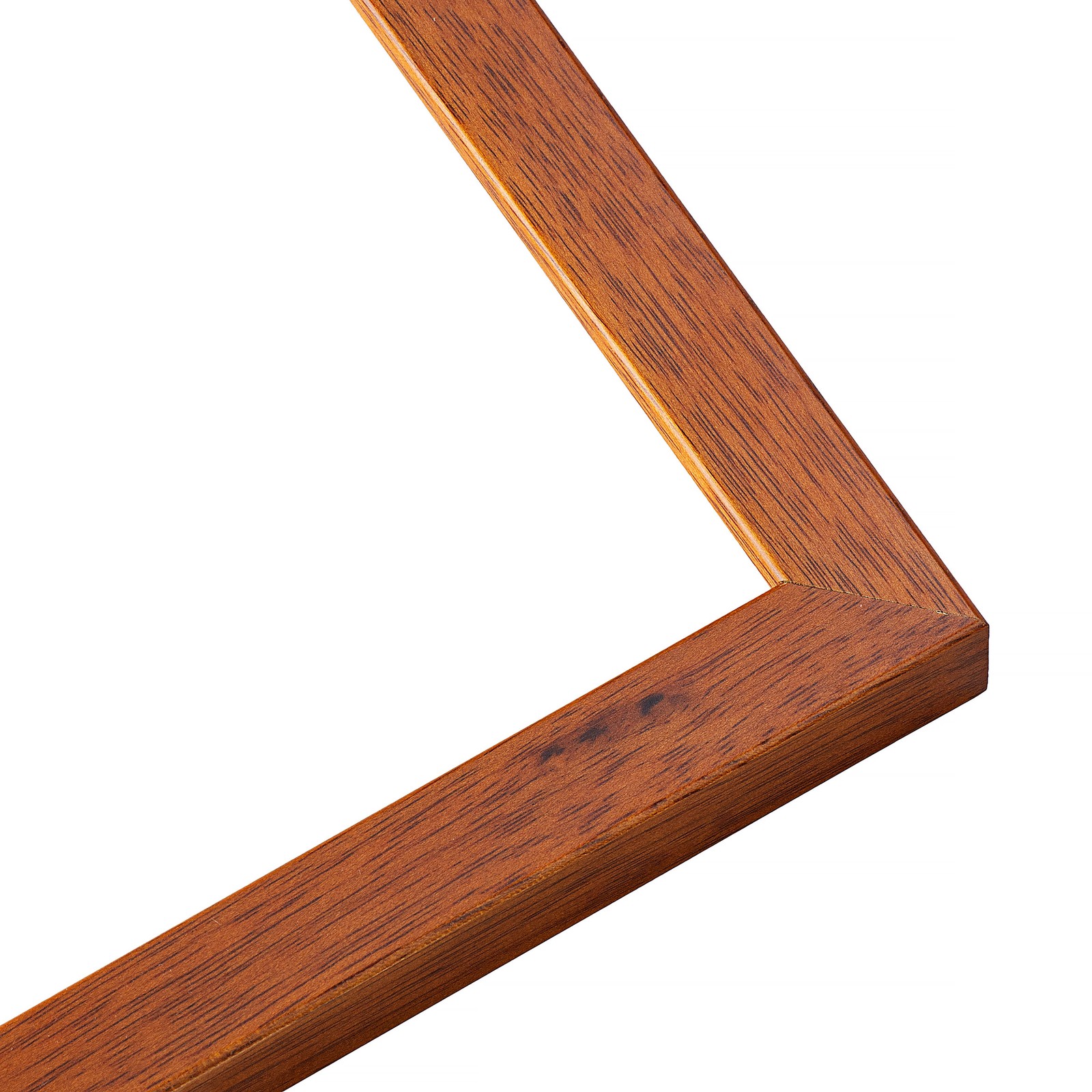 Photo Size Slim Profile Brown Frame – UV Acrylic, Backing, Hanging Hardware
