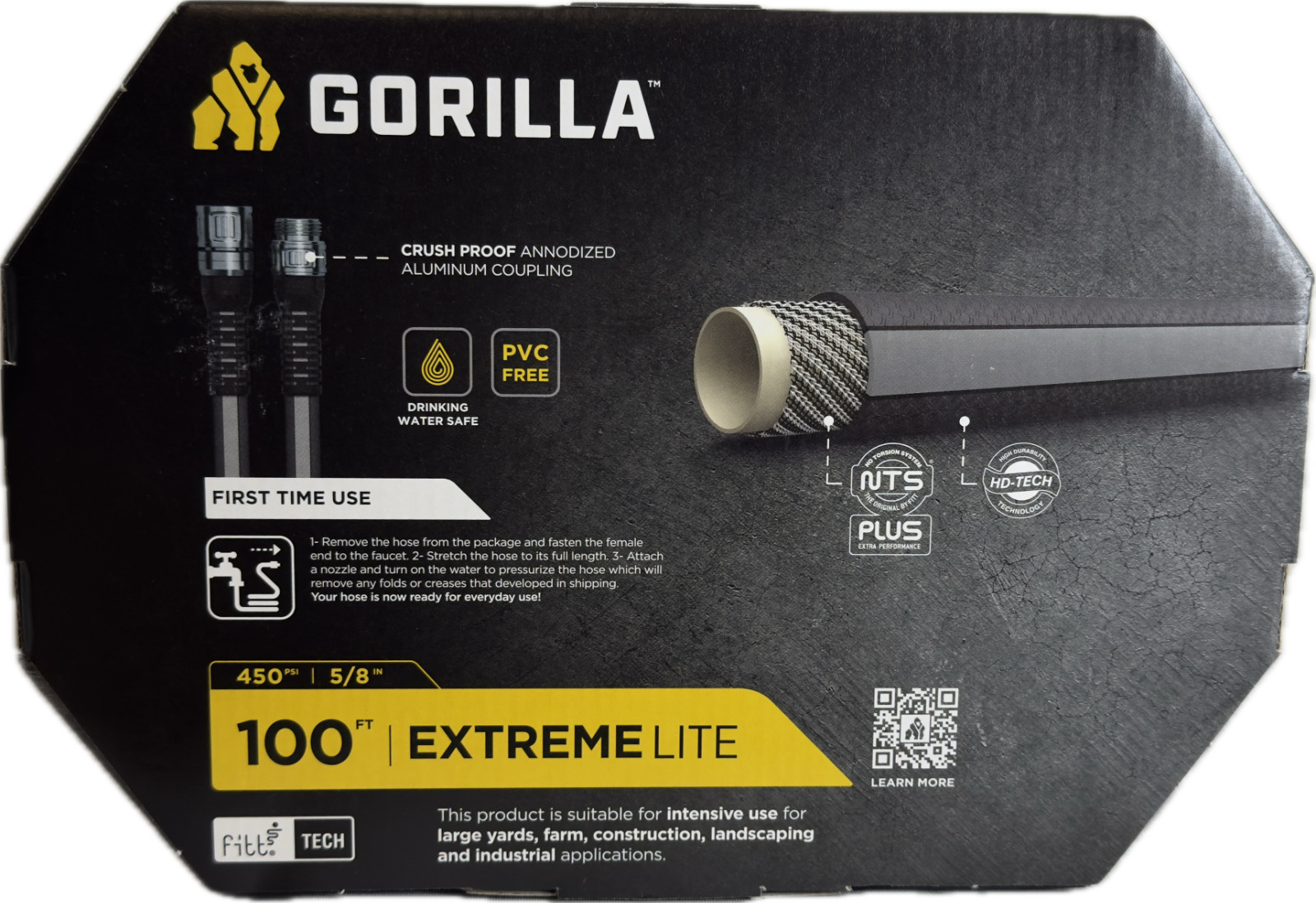 Gorilla GRP55800 Extremelite 5/8 in. x 100 ft. Heavy Duty Garden Hose (New)