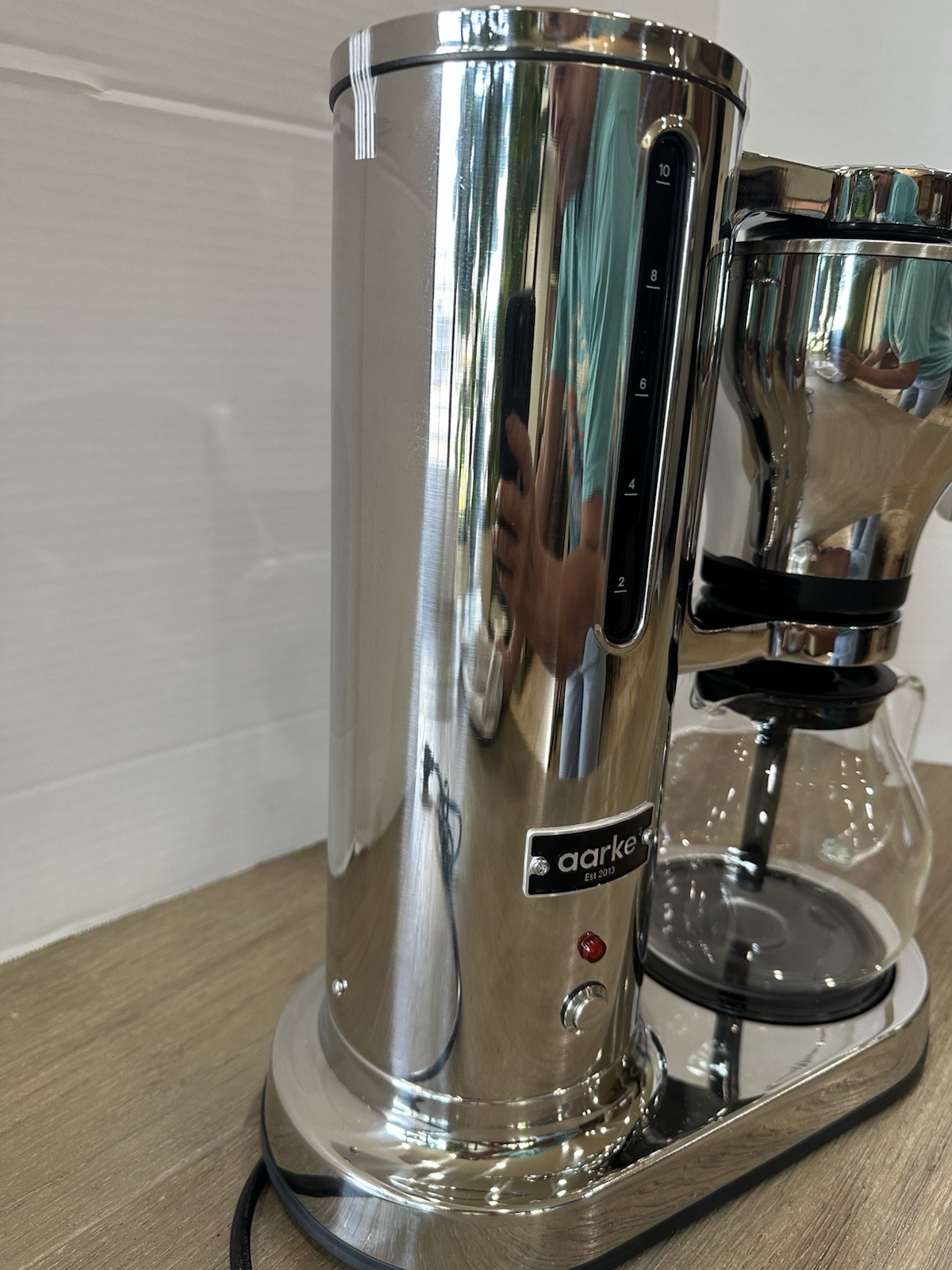 Aarke Coffee Maker Electric Drip Coffee Brewer Stainless Steel Open box