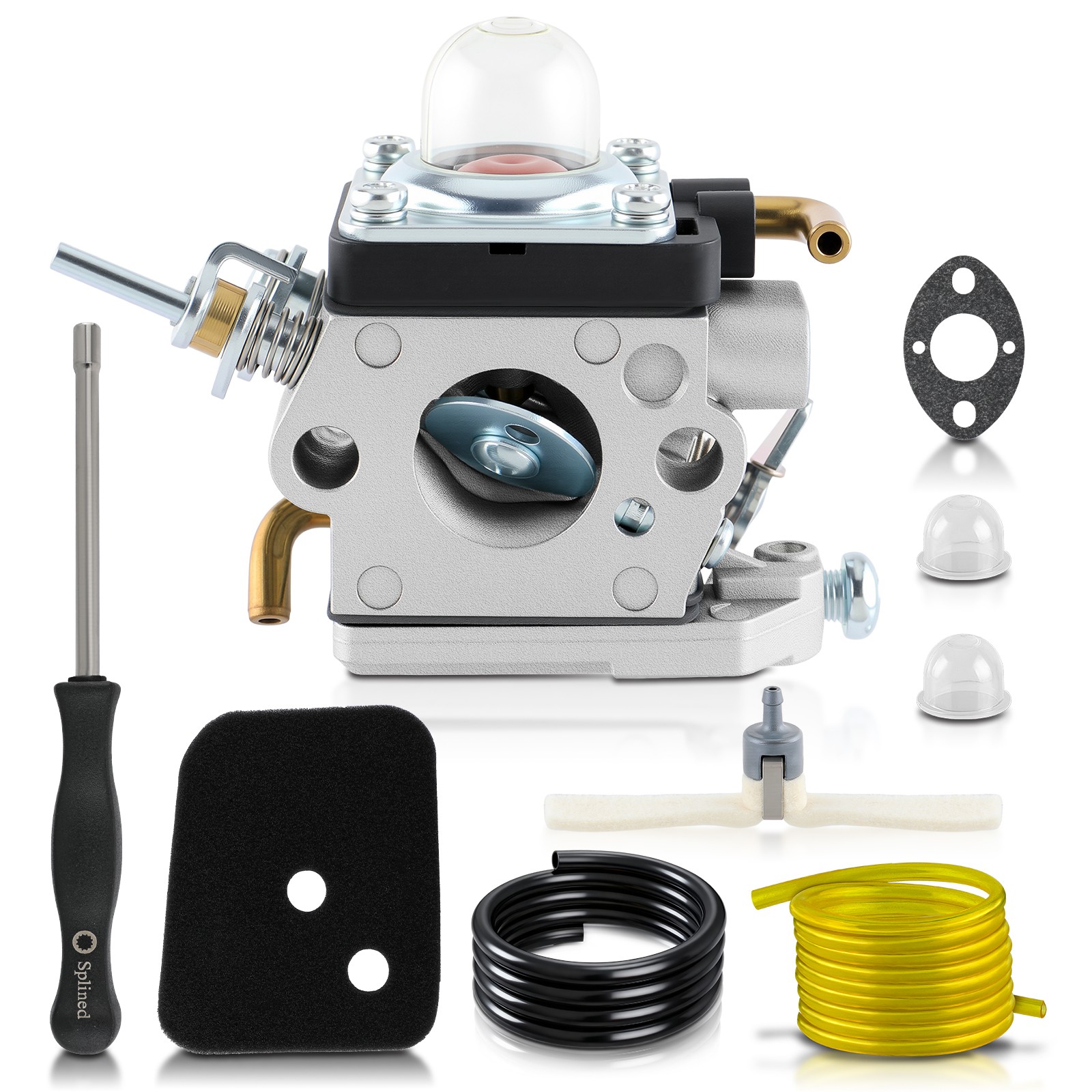 For Husqvarna 122C 122LDX 122LK 22cc Carburetor Air Filter Kit String Trimmer