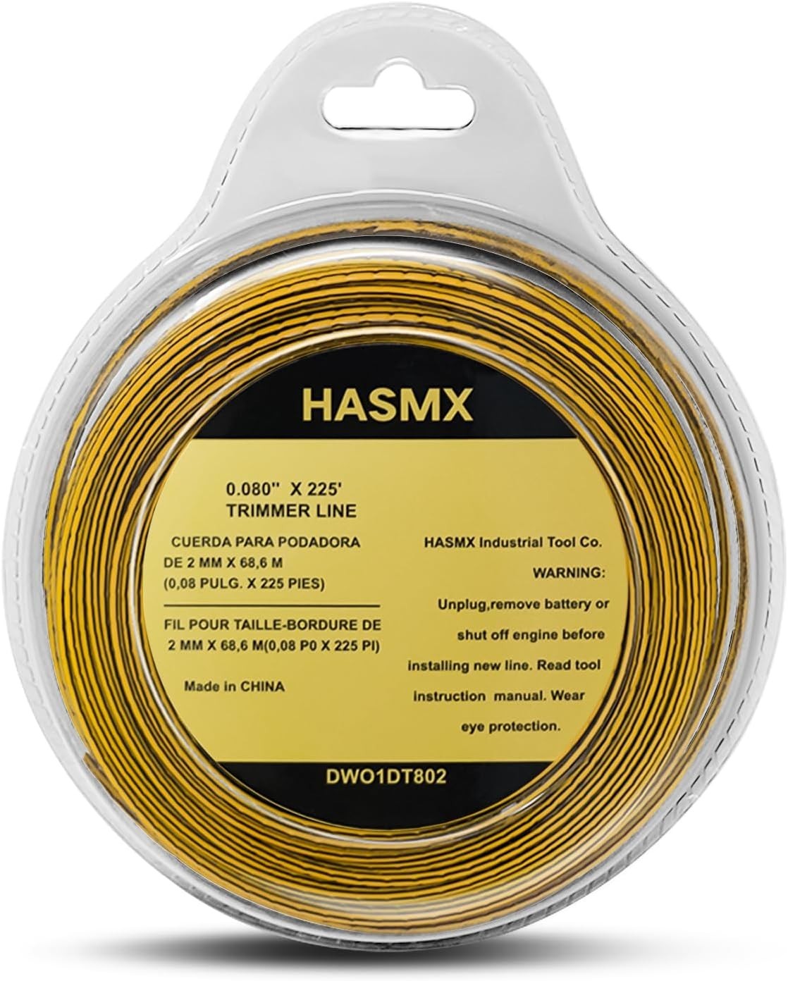 225ft X 0.08 Inch – DWO1DT801 DWO1DT802 String Weed Trimmer Line for Dewalt Cord