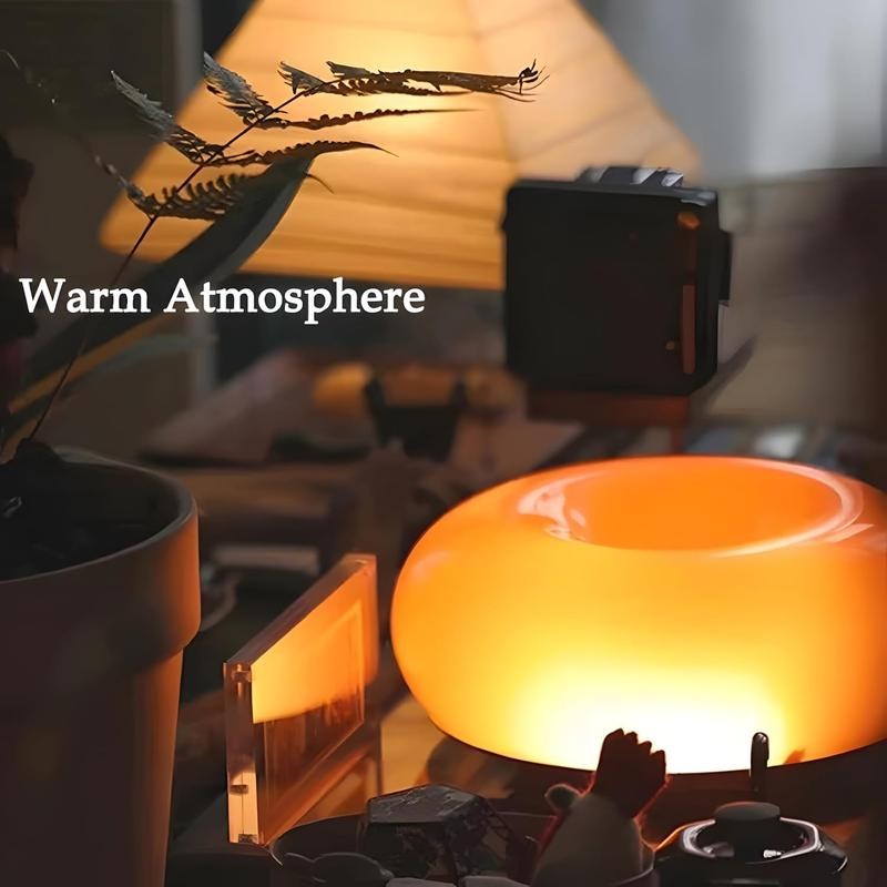 Donut Lamp, Rechargeable Suitable for Bedside/Desk/Wall, Aesthetic Decor & Gift